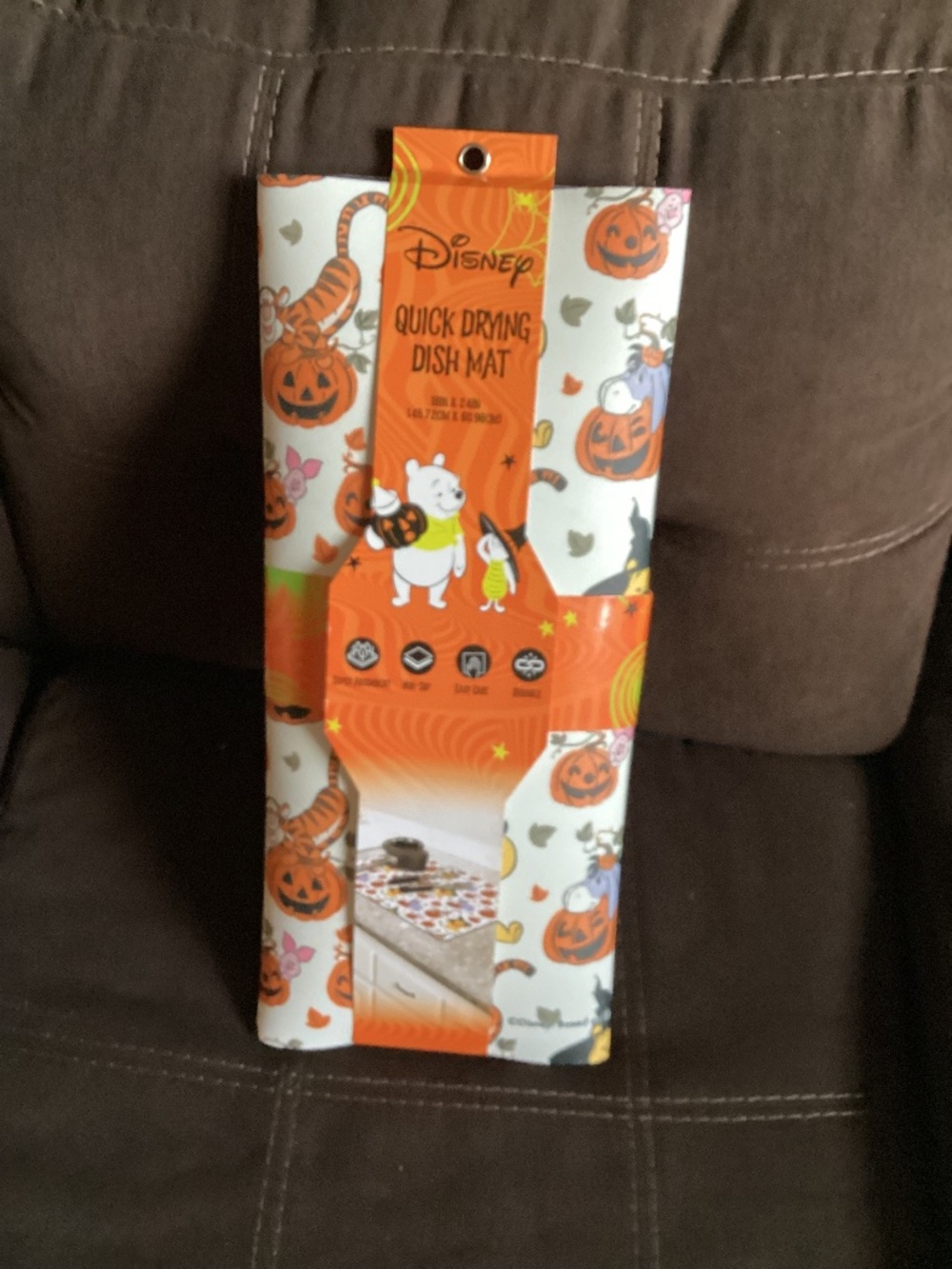 New DisneyWinnie the Pooh and Friends Halloween Quick Drying Dish Mat